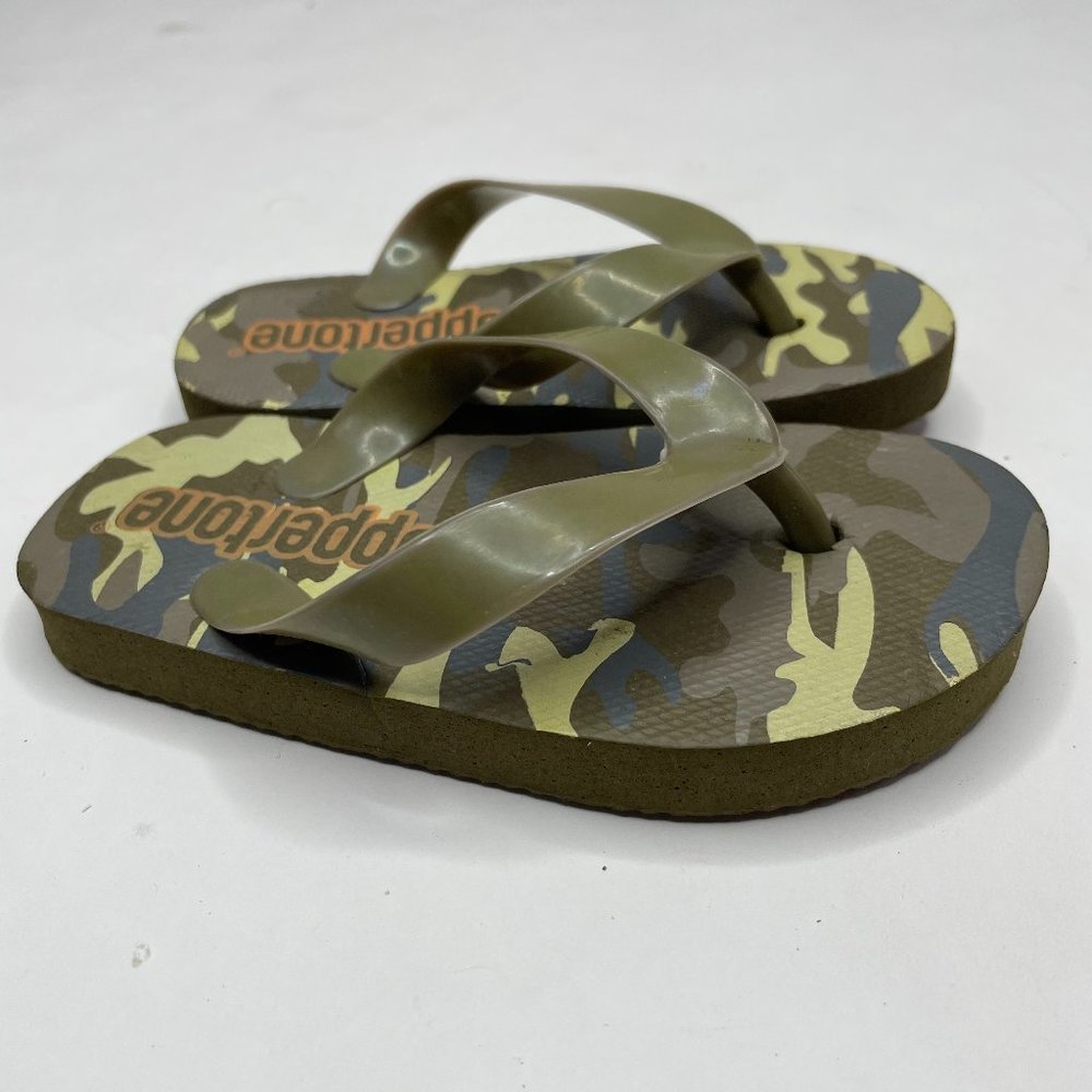 Coppertone Shoes Baby Boy Camo Sandals Flip Flops Size 5/6